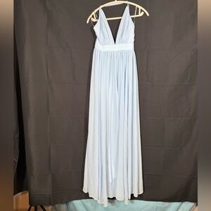 Pink Lily Sky Blue Maxi Dress